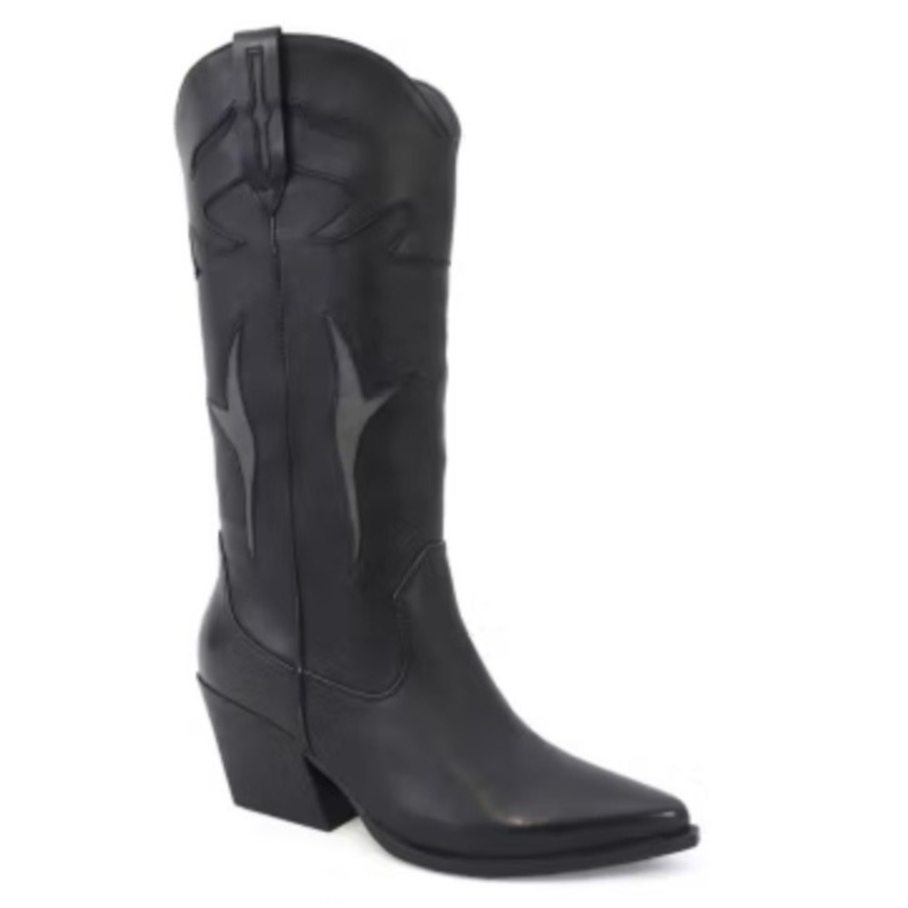 Yoki Womens Gayle-34 Stacked‎ Heel Cowboy Boots Size 10